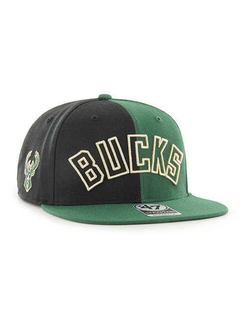 '47 Brand Captain Fracture Milwaukee Bucks Snapback Hat - Image 2