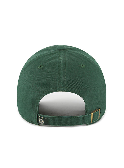 '47 Brand Clean Up Wordmark Green Milwaukee Bucks Adjustable Hat - Image 3