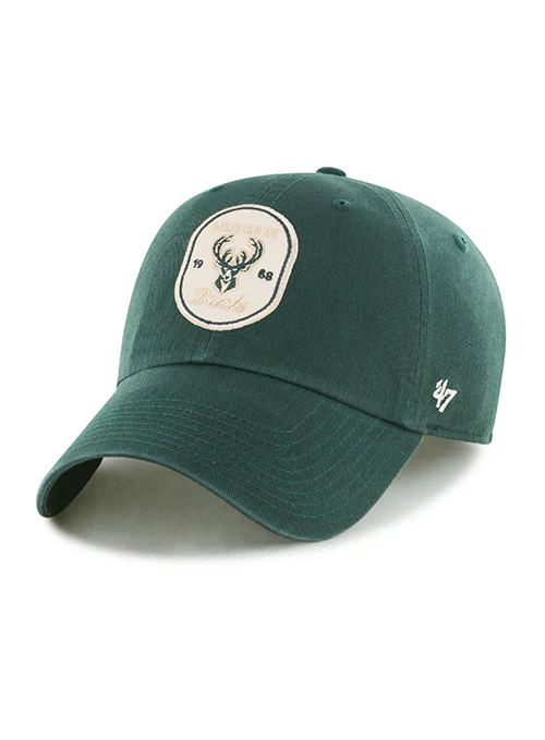 '47 Brand Crosspatch Milwaukee Bucks Clean Up Adjustable Hat