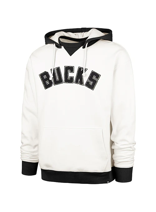 '47 Brand Foundation Wordmark Milwaukee Bucks Hooded Sweatshirt