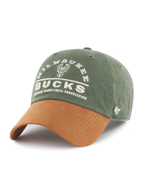 '47 Brand Windham Suede Milwaukee Bucks Clean Up Adjustable Hat