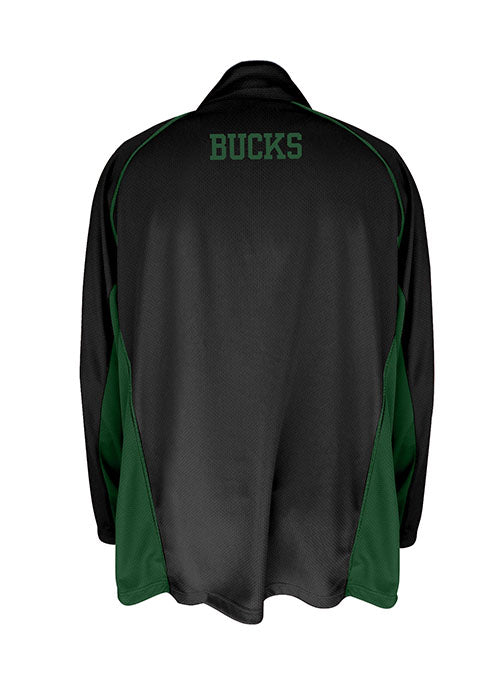 Big & Tall Fanatics Full Logo Black Milwaukee Bucks 1/4 Zip Pullover - Image 2