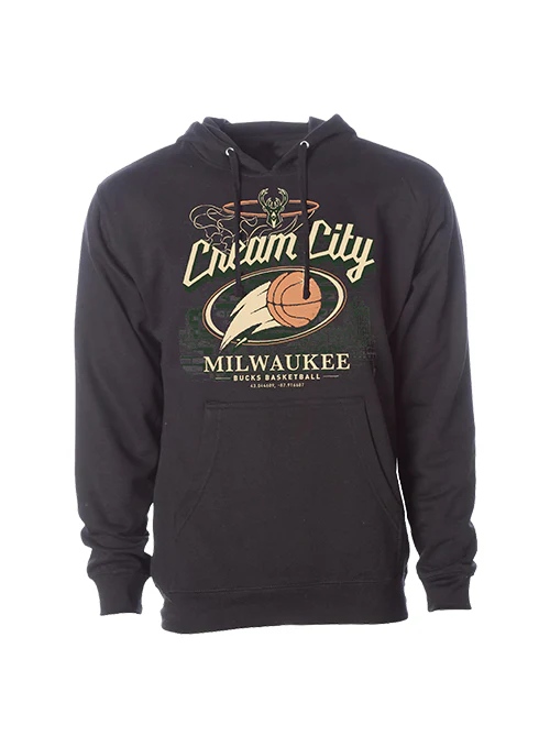 Bucks Pro Shop 2025-26 City Edition Milwaukee Bucks Basketball Hooded Sweatshirt