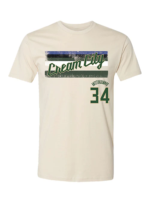 Bucks Pro Shop 2025-26 City Edition Giannis Antetokounmpo Milwaukee Bucks T-Shirt