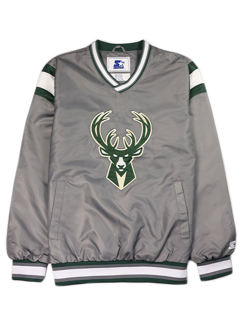 Starter Ace Block Windbreaker Milwaukee Bucks Pullover Jacket