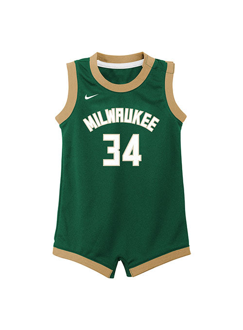 Infant Nike Giannis Antetokounmpo Milwaukee Bucks Jersey Onesie - Image 2