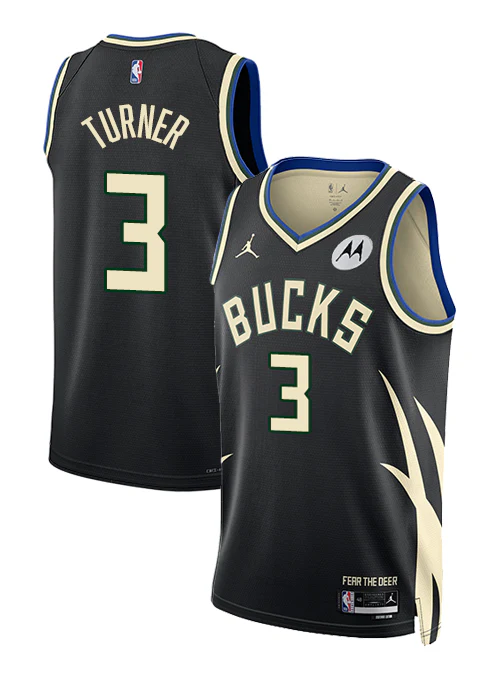 Jordan 2022 Statement Edition Myles Turner Milwaukee Bucks Swingman Jersey