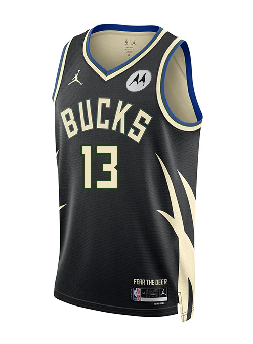 Jordan 2022 Statement Edition Ryan Rollins Milwaukee Bucks Swingman Jersey - Image 3