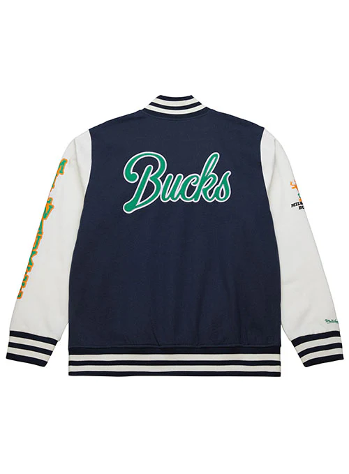 Mitchell & Ness HWC '68 Exposed Milwaukee Bucks Varsity Jacket - Image 2