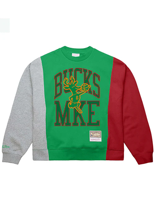 Mitchell & Ness HWC '68 Milwaukee Bucks Heritage Crewneck Sweatshirt