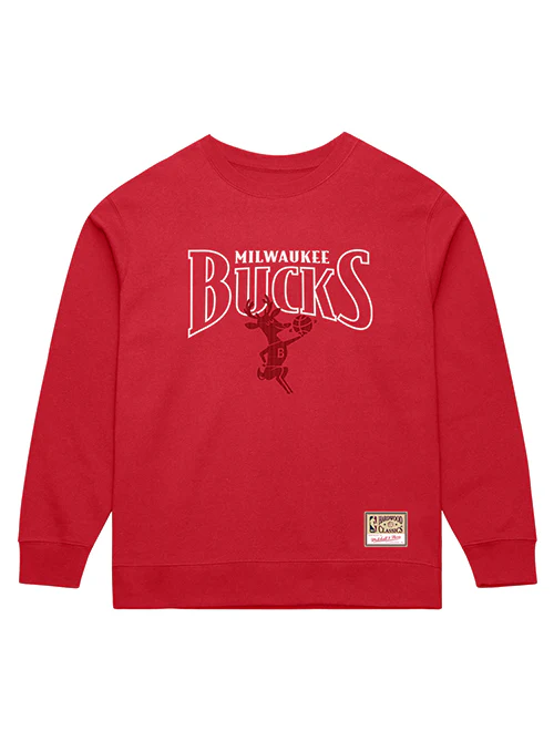 Mitchell & Ness HWC '68 Rebound Legacy Milwaukee Bucks Crewneck Sweatshirt