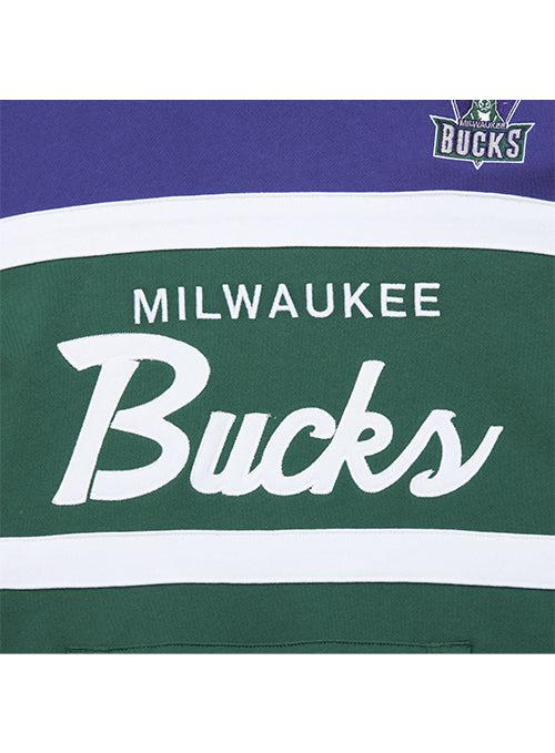 Mitchell & Ness HWC '93 Coach Vintage Milwaukee Bucks Hooded Sweatshirt - Image 3