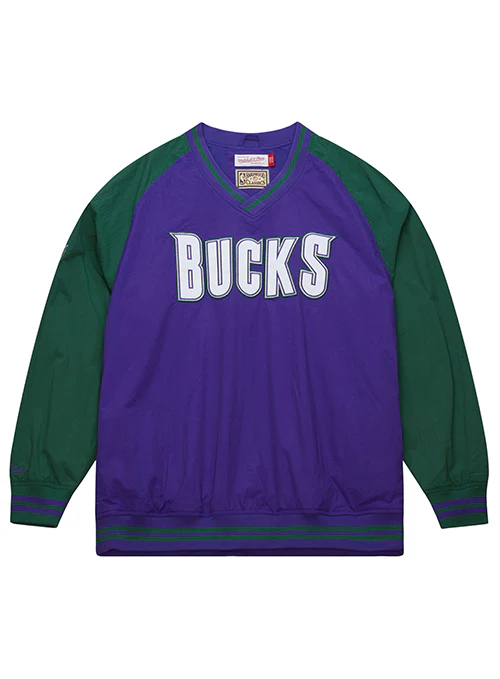 Mitchell & Ness HWC '93 Courts Milwaukee Bucks Windbreaker Pullover