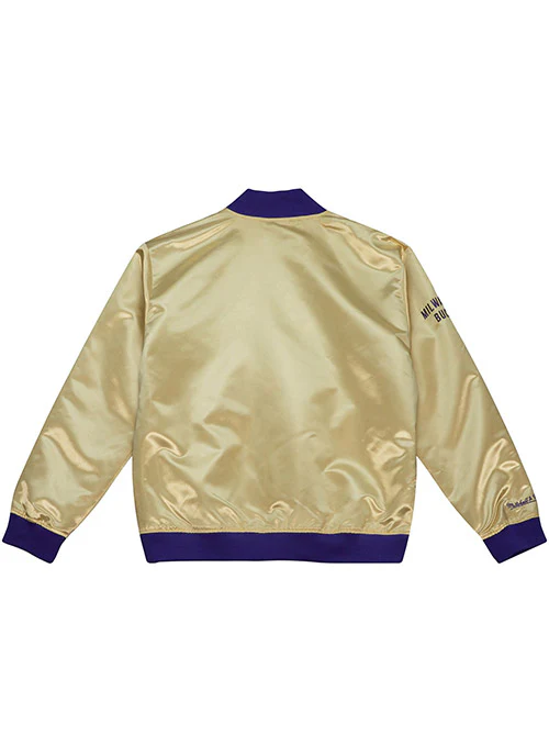 Mitchell & Ness HWC '93 Reverse Milwaukee Bucks Lightweight Varsity Jacket - Image 3