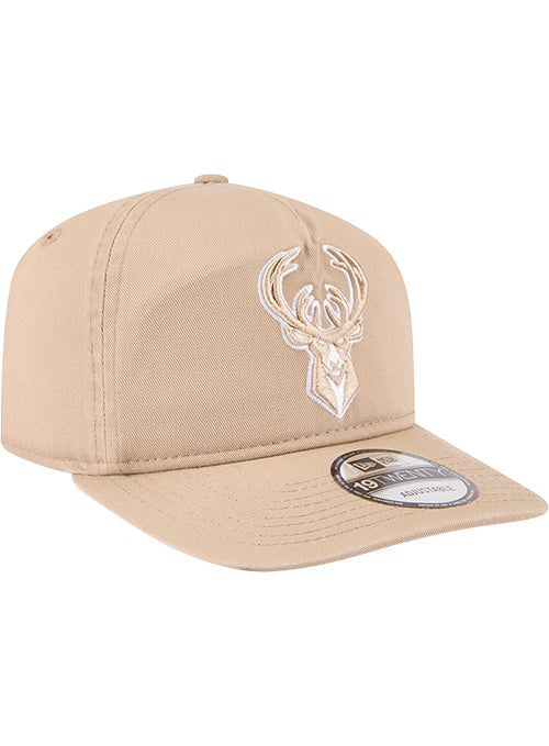 New Era 19Twenty Cream Milwaukee Bucks Snapback Hat - Image 2