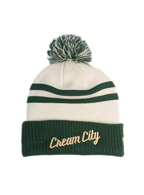 New Era 2025-26 City Edition The East Milwaukee Bucks Pom Cuff Knit Hat