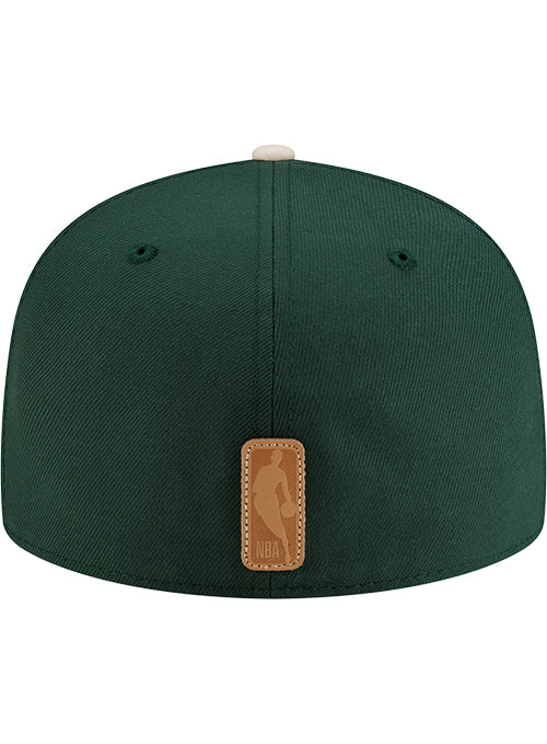 New Era 59Fifty Milwaukee Bucks Leather Fitted Hat - Image 4
