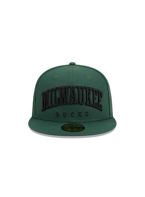 New Era 59Fifty Milwaukee Text Green Milwaukee Bucks Fitted Hat - Image 3
