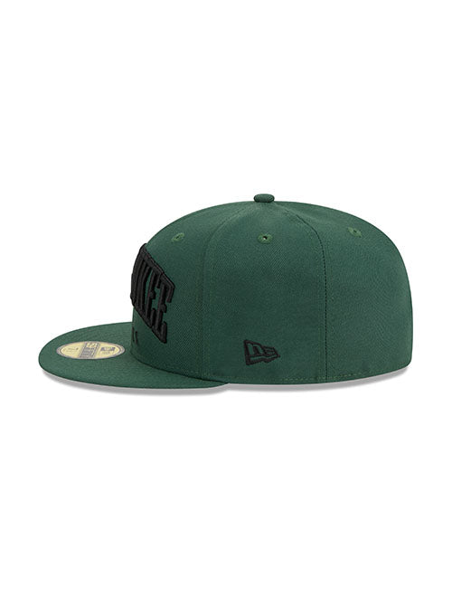 New Era 59Fifty Milwaukee Text Green Milwaukee Bucks Fitted Hat - Image 5