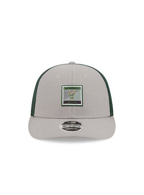 New Era 9Fifty Icon Mesh Gray Milwaukee Bucks Snapback Hat - Image 3