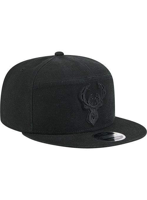 New Era 9Fifty Split Panel Milwaukee Bucks Snapback Hat - Image 2