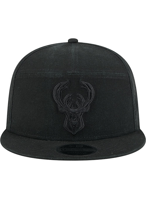 New Era 9Fifty Split Panel Milwaukee Bucks Snapback Hat - Image 3