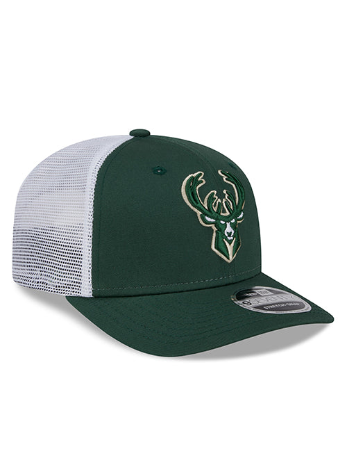 New Era 9Seventy Team Color Milwaukee Bucks Stretch Snapback Trucker Hat - Image 2