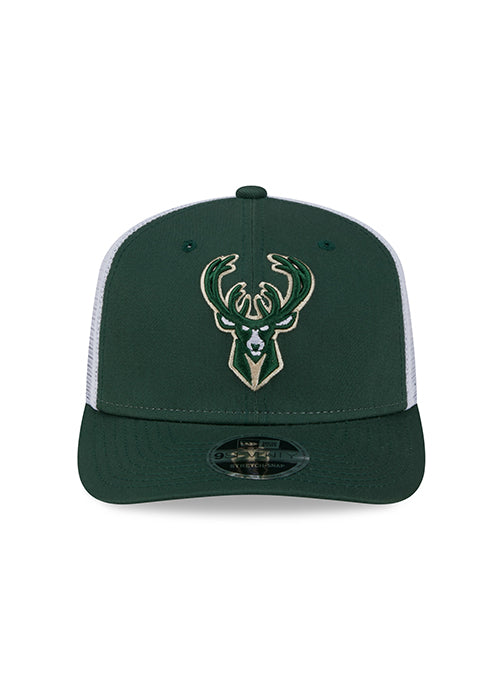New Era 9Seventy Team Color Milwaukee Bucks Stretch Snapback Trucker Hat - Image 3