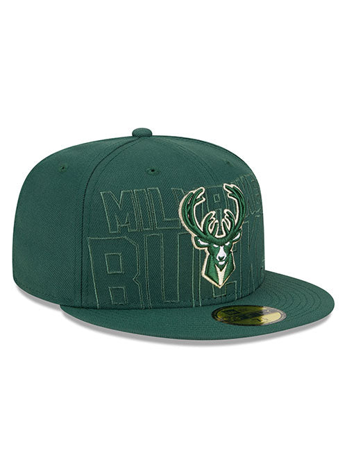 New Era Draft 2023 OTC 59Fifty Milwaukee Bucks Fitted Hat - Image 2