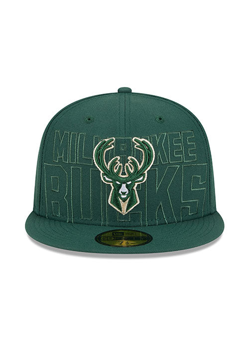 New Era Draft 2023 OTC 59Fifty Milwaukee Bucks Fitted Hat - Image 3