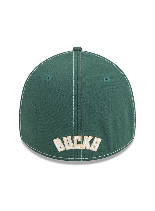 New Era Flex 39Thirty Classic D1 Green Milwaukee Bucks Hat - Image 3