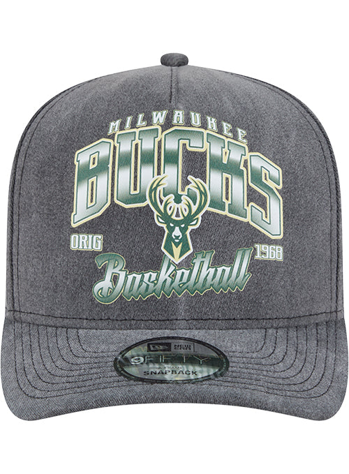 New Era 9Fifty Washed Golfer Milwaukee Bucks Snapback Hat - Image 3