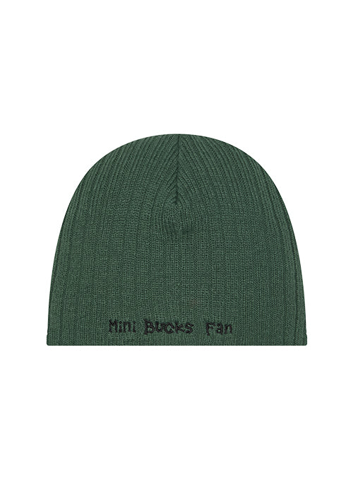 Newborn New Era Mini Bucks Fan Milwaukee Bucks Knit Hat - Image 2