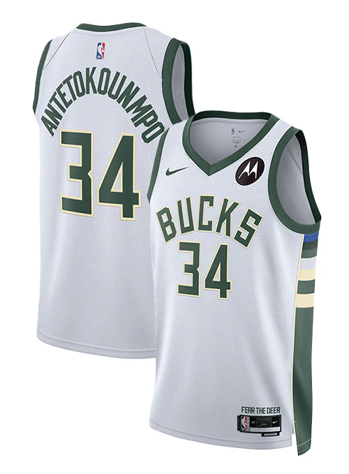 Nike 2022 Association Edition Giannis Antetokounmpo Milwaukee Bucks Swingman Jersey