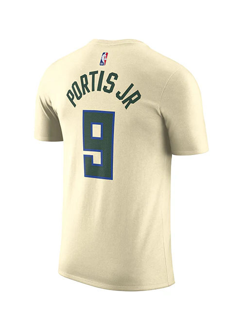 Nike 2025-2026 City Edition Bobby Portis Jr Milwaukee Bucks T-Shirt