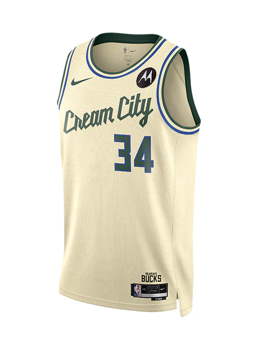 Nike 2025-26 City Edition Giannis Antetokounmpo Milwaukee Bucks Swingman Jersey - Image 3