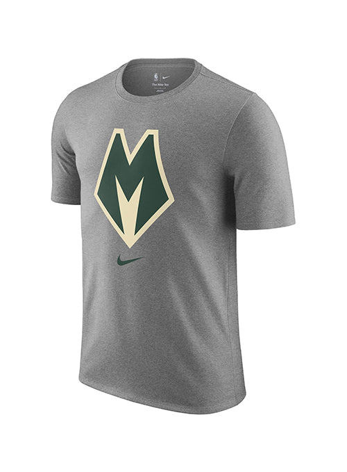 Nike City Edition 2025-26 Essential Grey Milwaukee Bucks T-Shirt