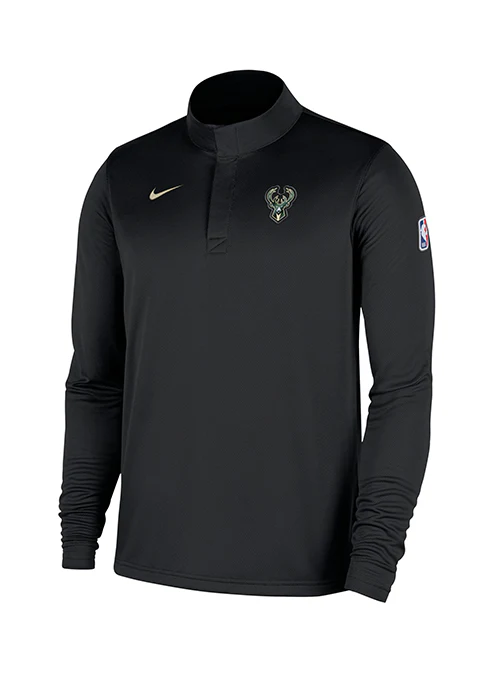 Nike 2025-26 Coaches 1/4 Zip Milwaukee Bucks Pullover
