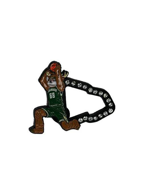 Pro Specialties Group Dunking Bango Milwaukee Bucks Hat Pin