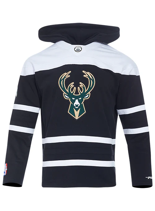 Pro Standard Classic Milwaukee Bucks Hockey Hooded Sweatshirt