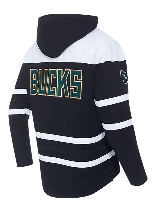 Pro Standard Classic Milwaukee Bucks Hockey Hooded Sweatshirt - Image 4