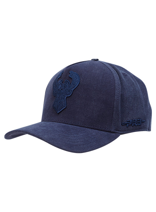 Pro Standard Classic Navy Washed Milwaukee Bucks Pinch Adjustable Hat