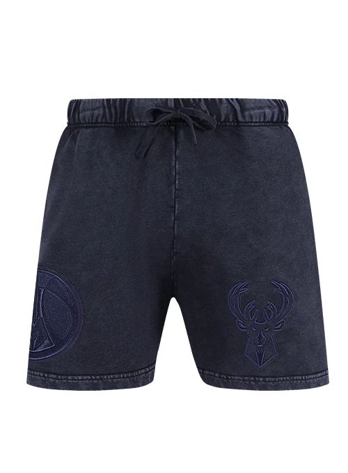 Pro Standard Classic Navy Washed Milwaukee Bucks Shorts