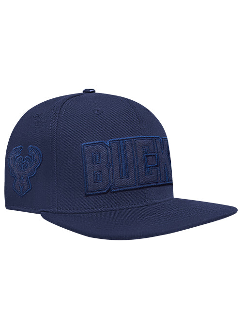 Pro Standard Classic Navy Washed Milwaukee Bucks Snapback Hat - Image 2