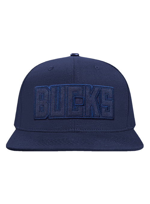 Pro Standard Classic Navy Washed Milwaukee Bucks Snapback Hat - Image 3