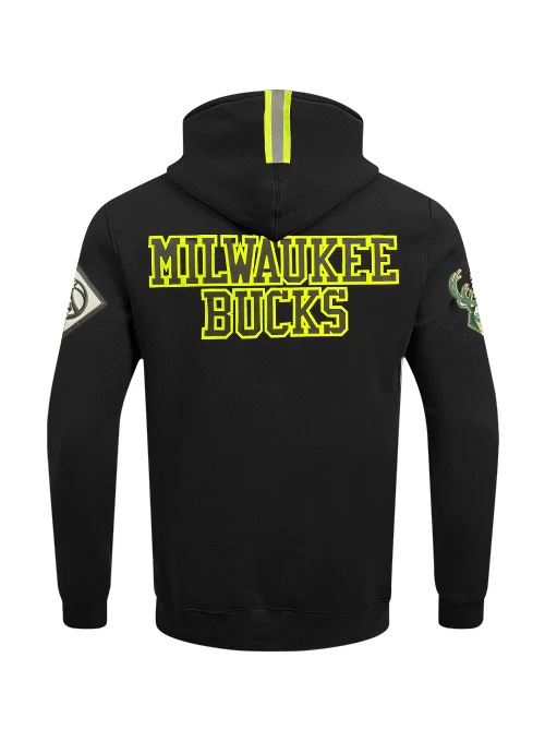 Pro Standard High Visibility Milwaukee Bucks Hooded Sweatshirt - Image 2