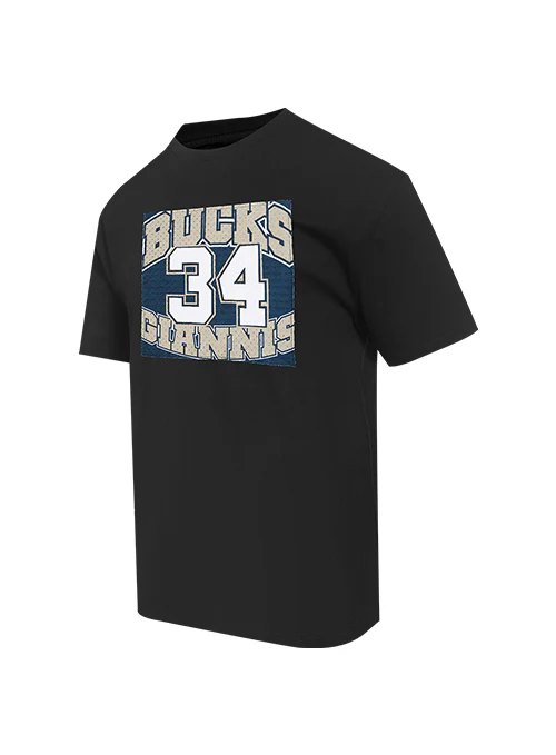 Pro Standard Made To Play Giannis Antetokounmpo Milwaukee Bucks T-Shirt - Image 3