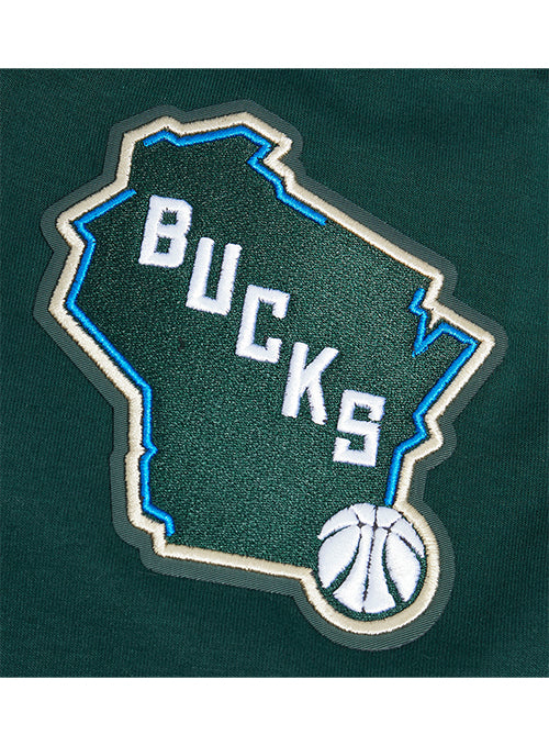 Pro Standard Green Milwaukee Bucks Short Sleeve Jacket - Image 5