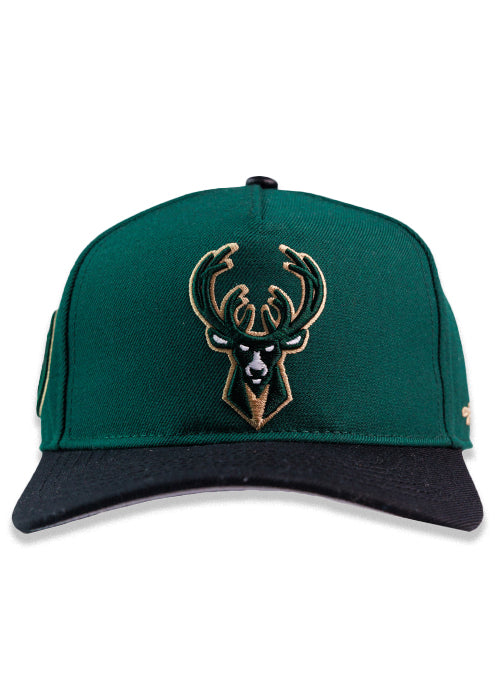 Pro Standard Wool Pinch Two-Tone Classic Milwaukee Bucks Adjustable Hat