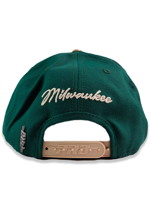 Pro Standard Two-Tone Stacked Milwaukee Bucks Adjustable Hat - Image 2